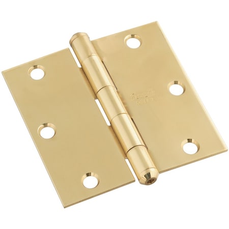 National Hardware National Hardware 3-1/2 in. L Brass-Plated Door Hinge 1 pk N195-685